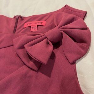 Betsey Johnson Bow Accent Dress Size 10